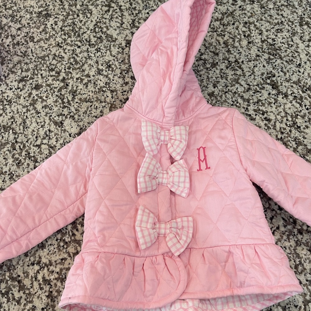 Brand New Pink 2T Quilted Hooded Coat